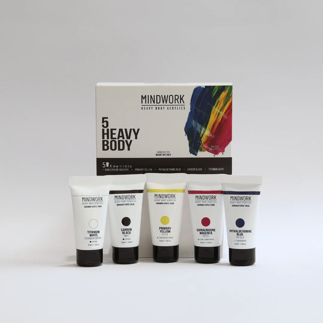 Mindwork Heavy Body Acrylics - Primary Set