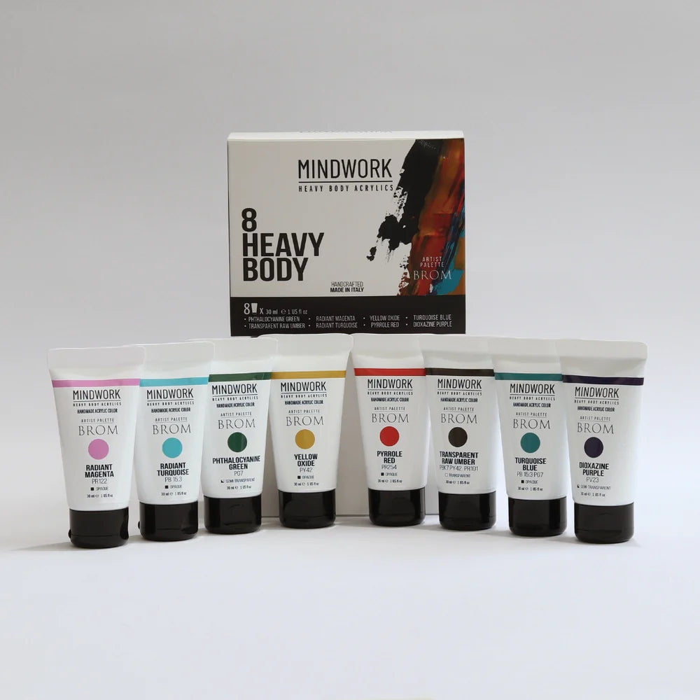 Mindwork Heavy Body Acrylics - Brom Signature Palette
