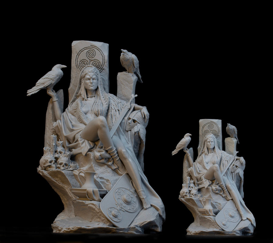 The Morrigan Goddess of Fate War and Death - Rescale