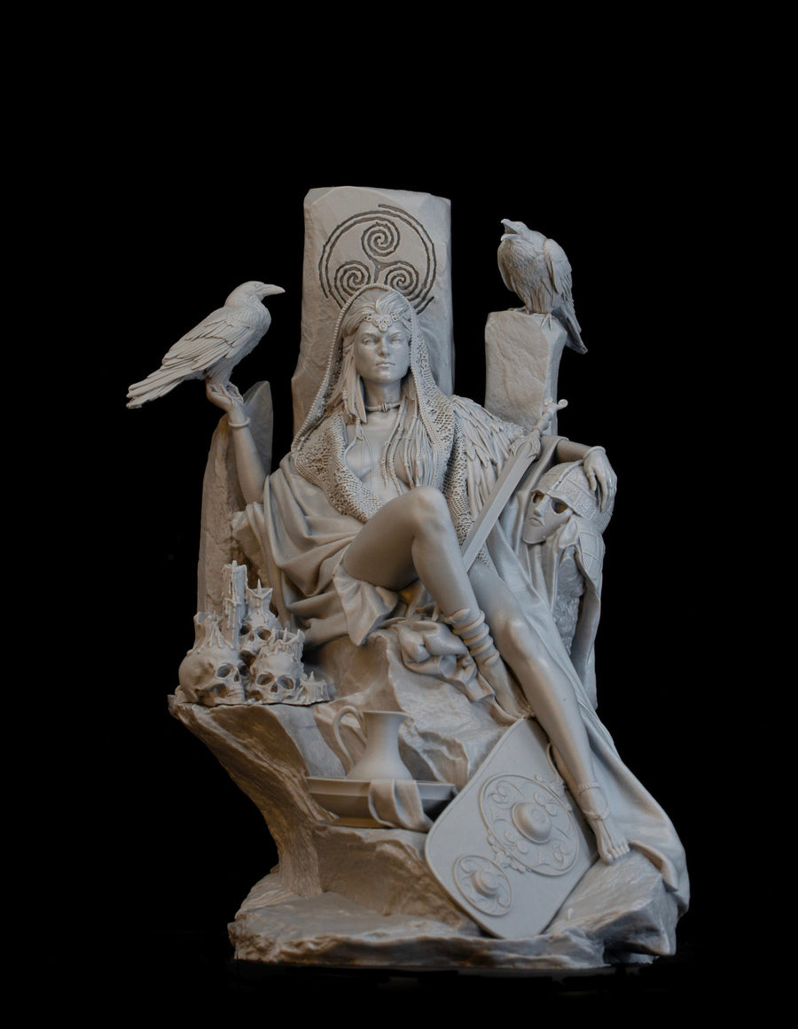The Morrigan Goddess of Fate War and Death - Rescale