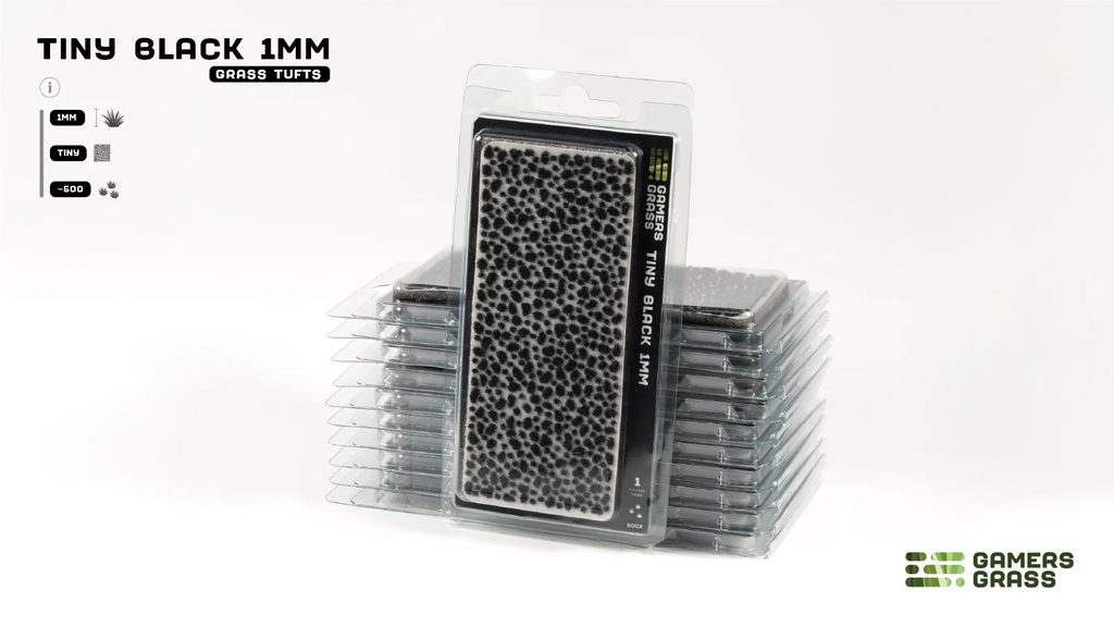 Gamers Grass Tiny Tufts - Black 1mm