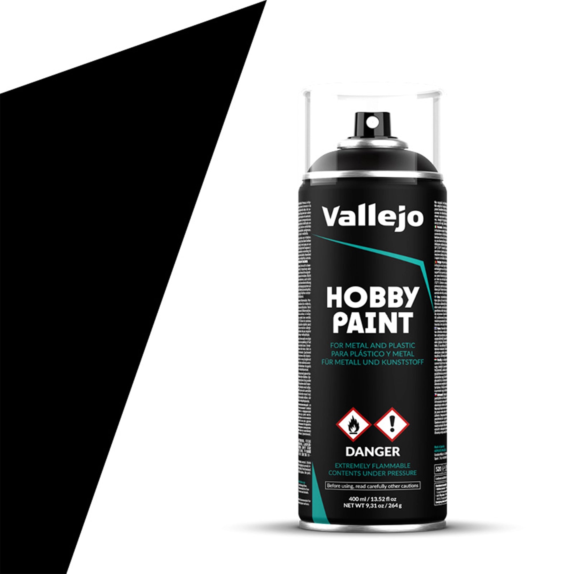 Black Hobby Paint In Spray 012-400Ml.