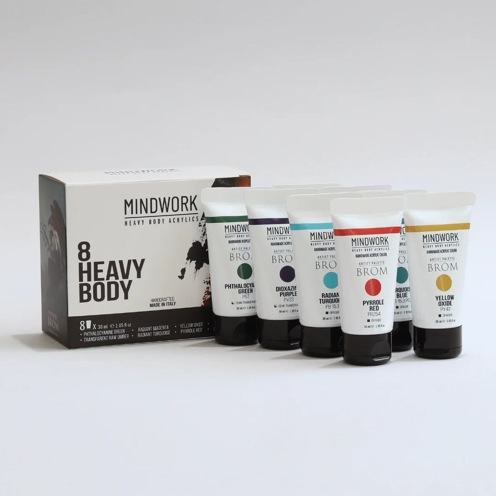Mindwork Heavy Body Acrylics - Brom Signature Palette
