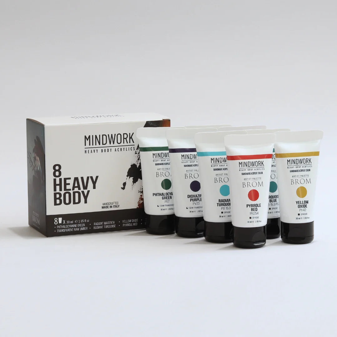 Mindwork Heavy Body Acrylics - Brom Signature Palette