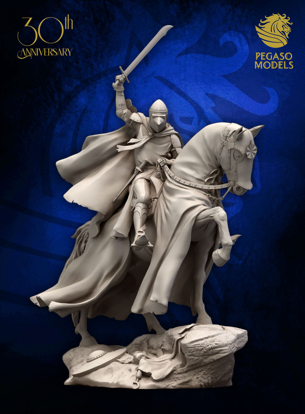 Medieval Knight with Falchion XIV Century