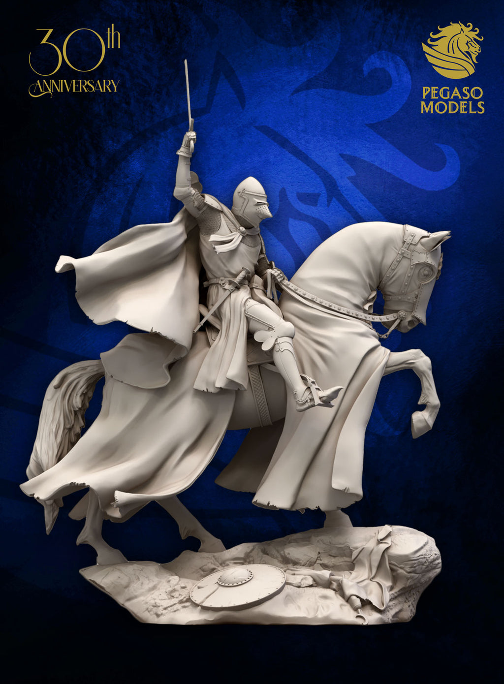 Medieval Knight with Falchion XIV Century