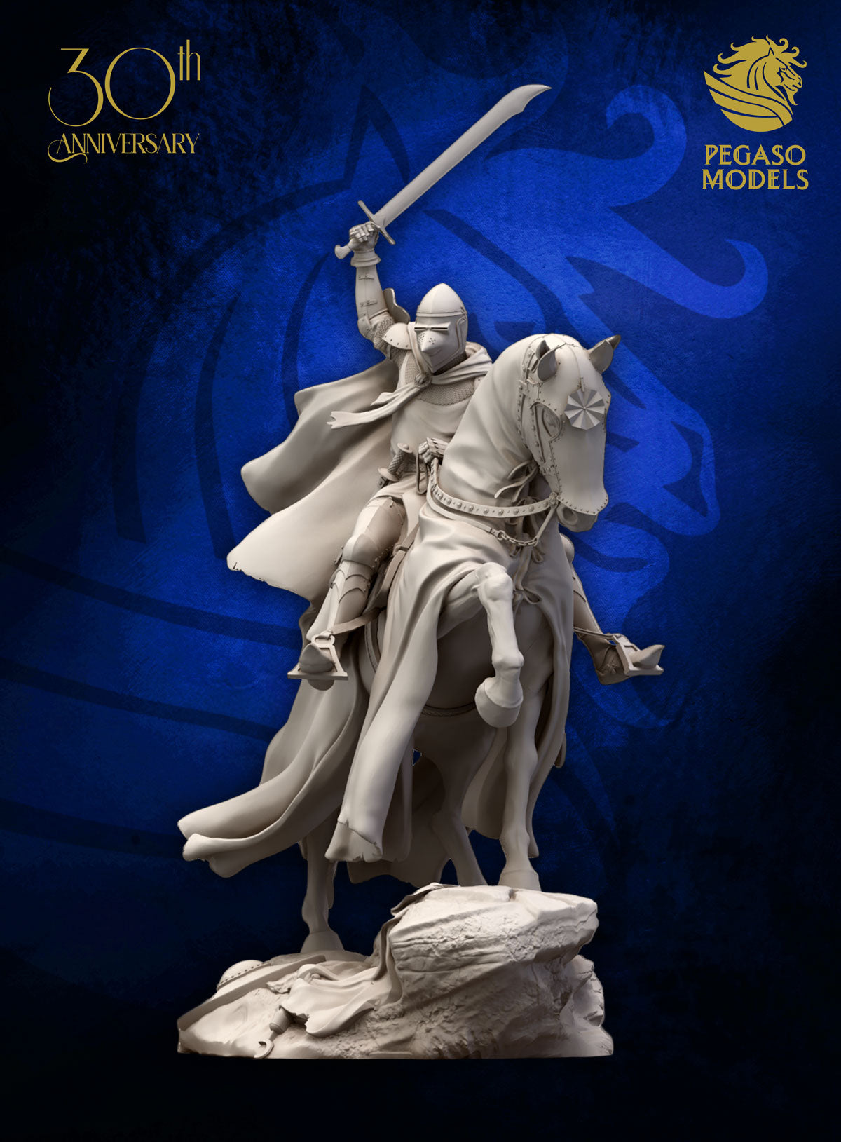 Medieval Knight with Falchion XIV Century