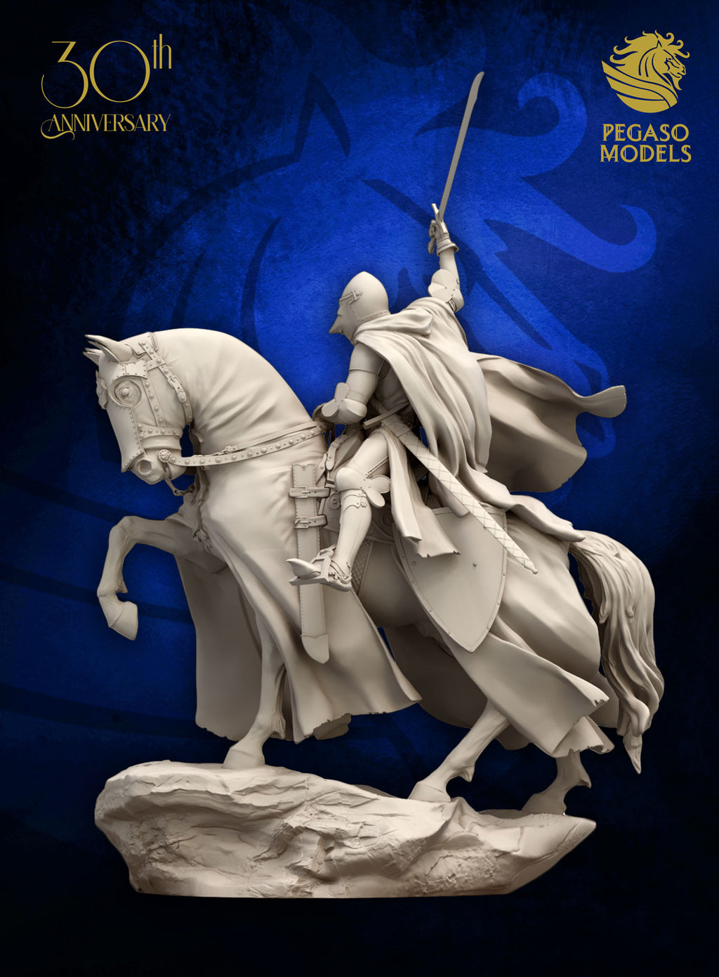 Medieval Knight with Falchion XIV Century