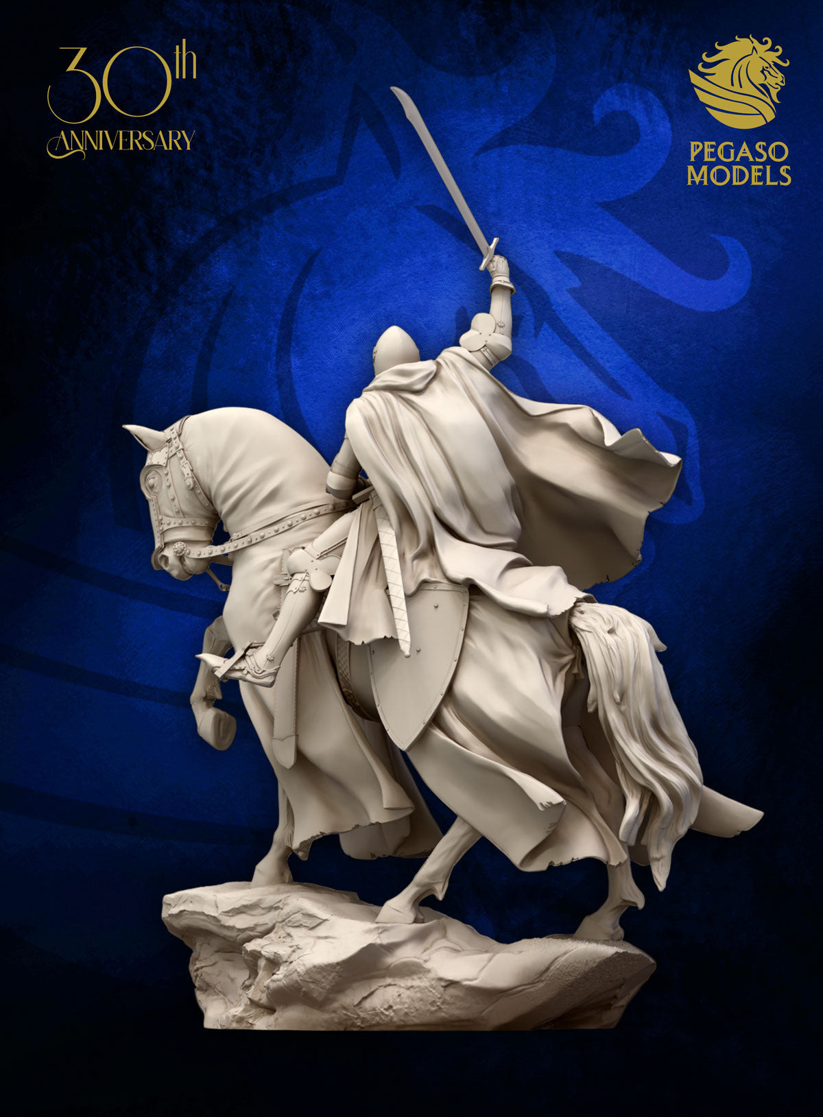 Medieval Knight with Falchion XIV Century