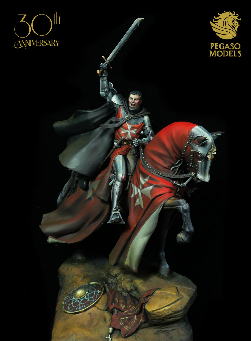 Medieval Knight with Falchion XIV Century