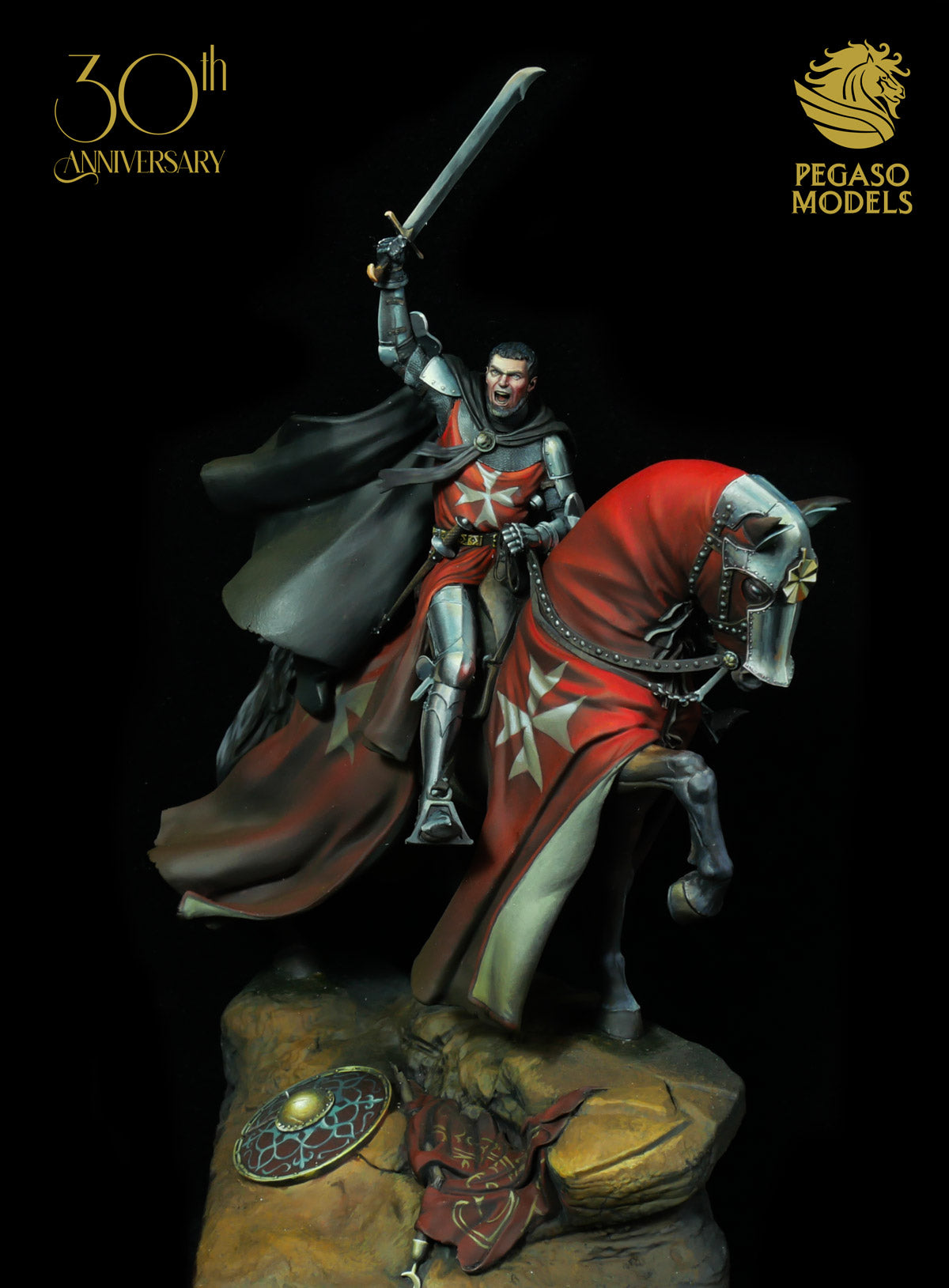 Medieval Knight with Falchion XIV Century