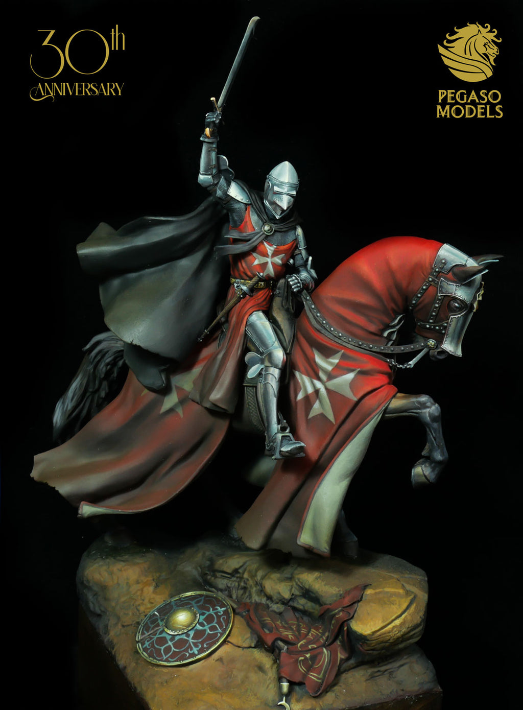 Medieval Knight with Falchion XIV Century