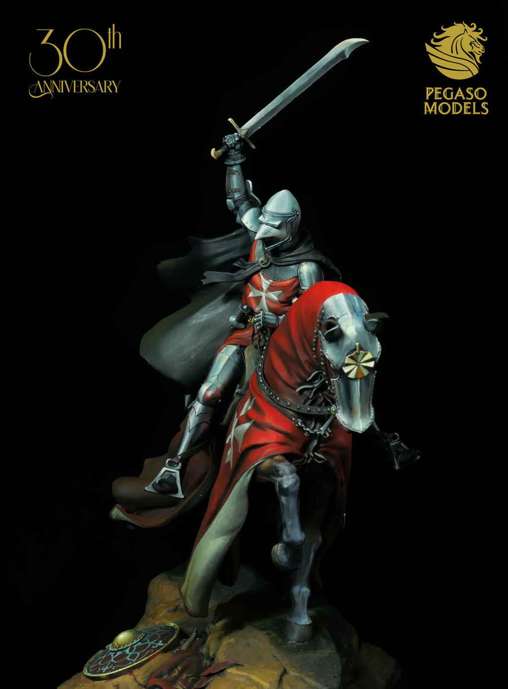 Medieval Knight with Falchion XIV Century