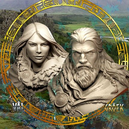 Bronze & Steel: Vål & Gröek Mini Busts Pack
