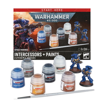 Space Marines: intercessors + paints