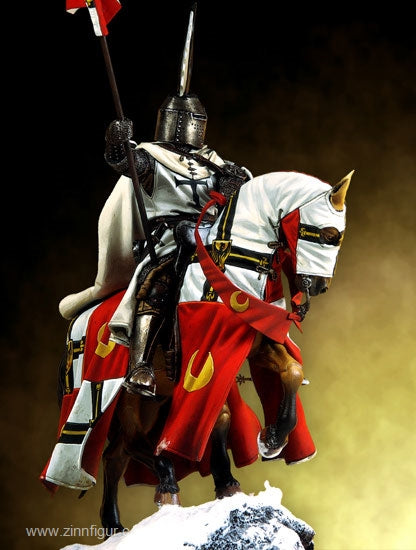 Teutonic Knight with Flag XIV Century