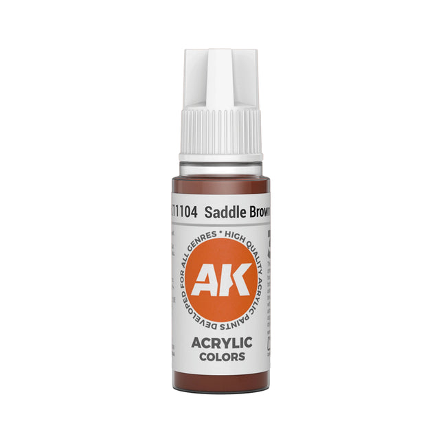 AK Interactive 3G Acrylic Saddle Brown 17ml