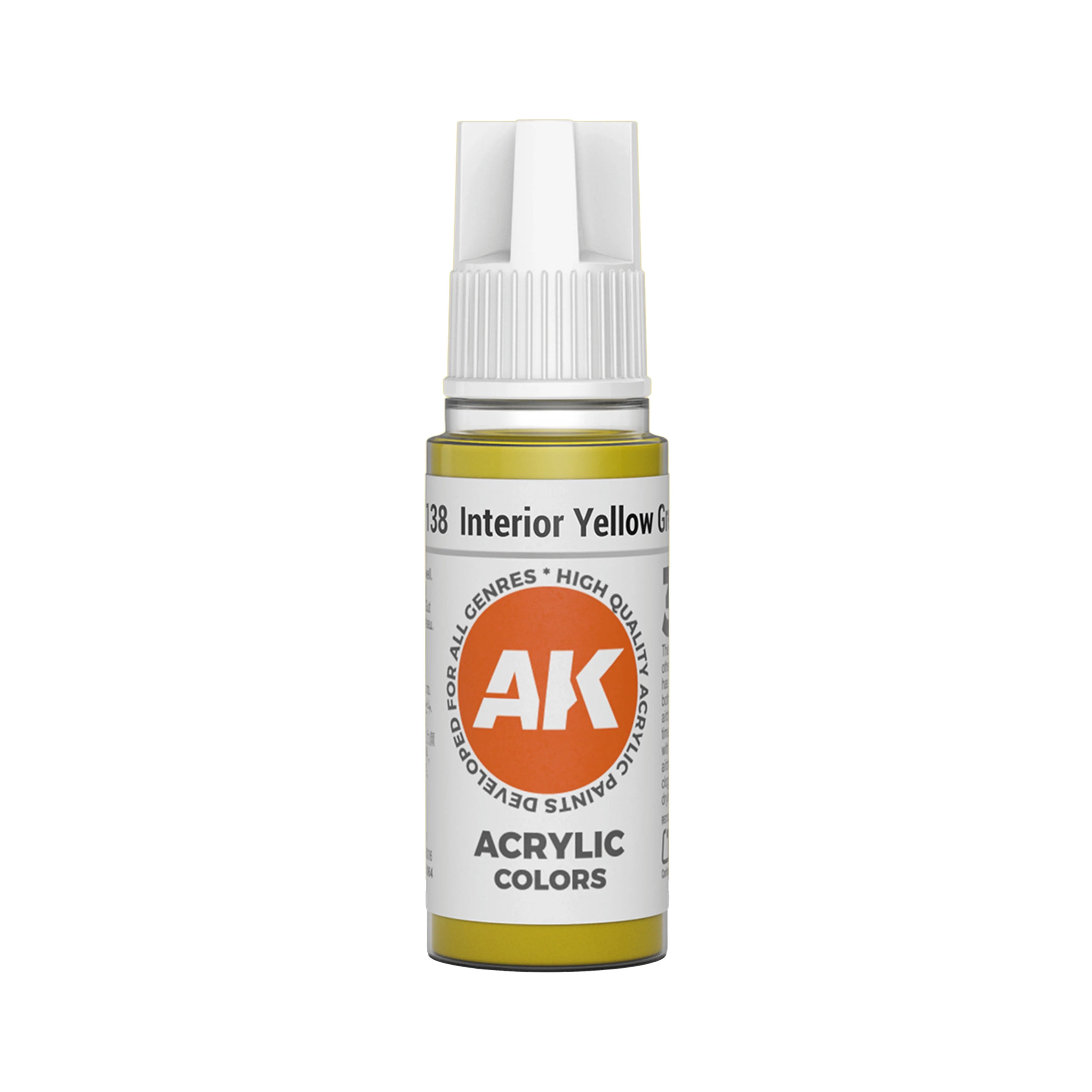 AK Interactive 3G Acrylic Interior Yellow Green 17ml