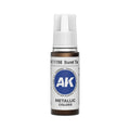 AK Interactive 3G Acrylic Burnt Tin 17ml