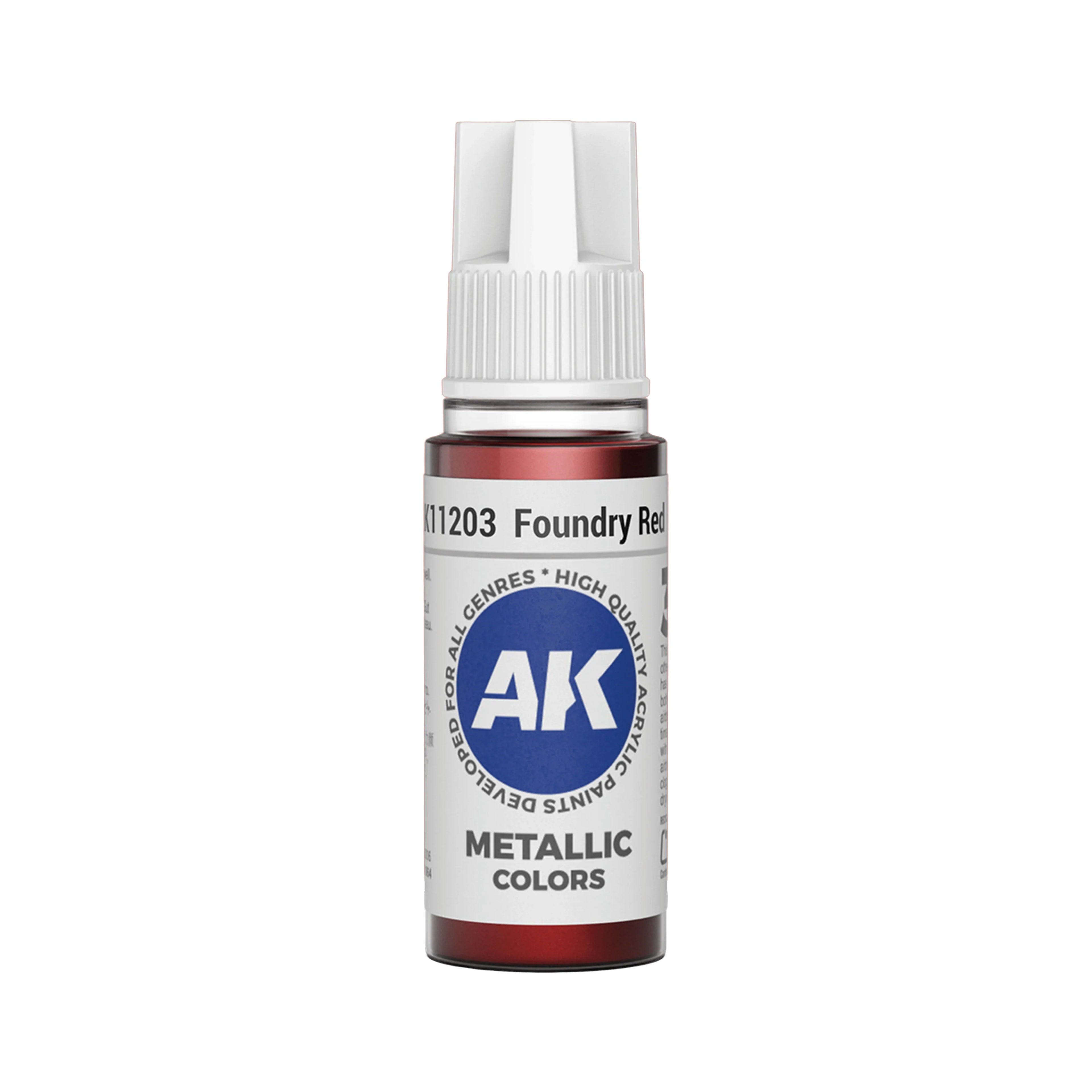 AK Interactive 3G Acrylic Foundry Red 17ml