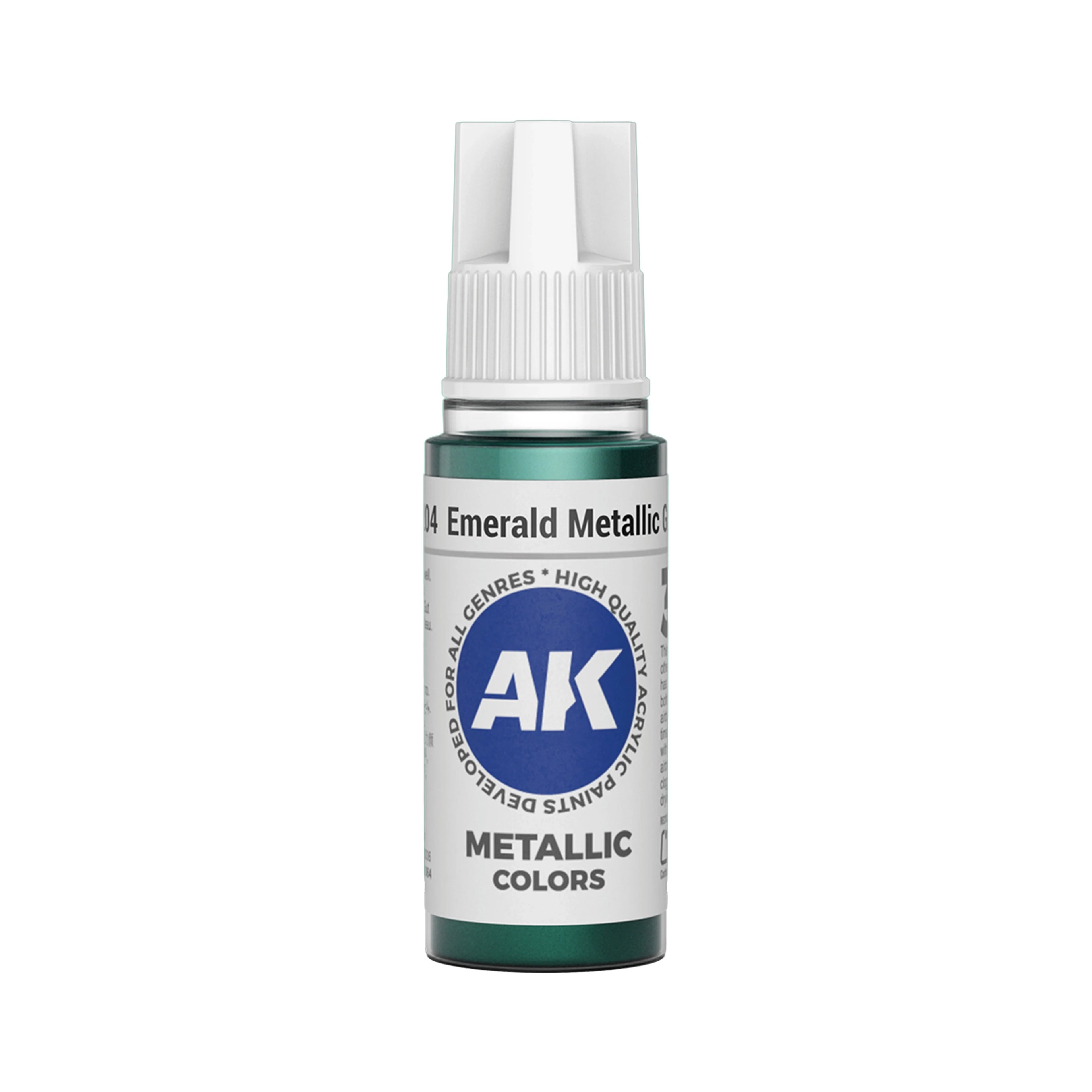 AK Interactive 3G Acrylic Emerald Metallic Green 17ml