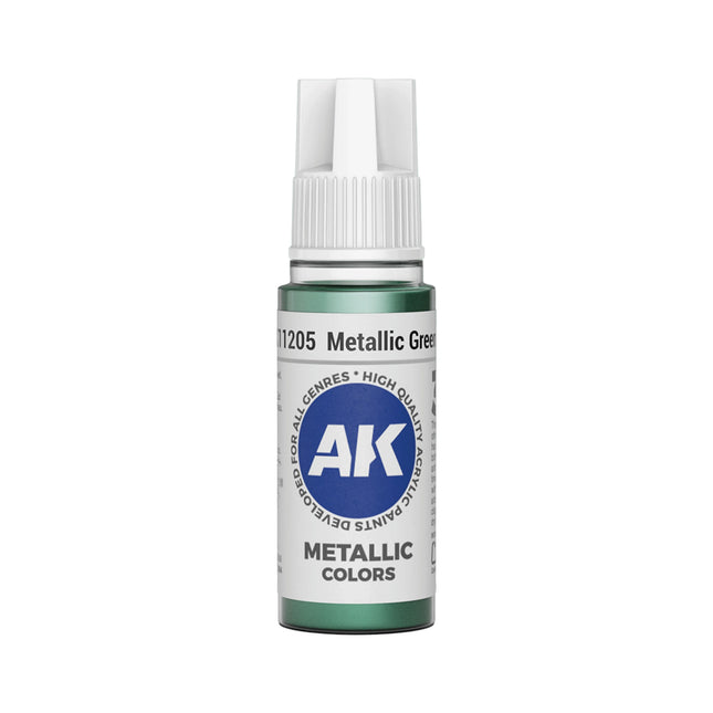 AK Interactive 3G Acrylic Metallic Green 17ml