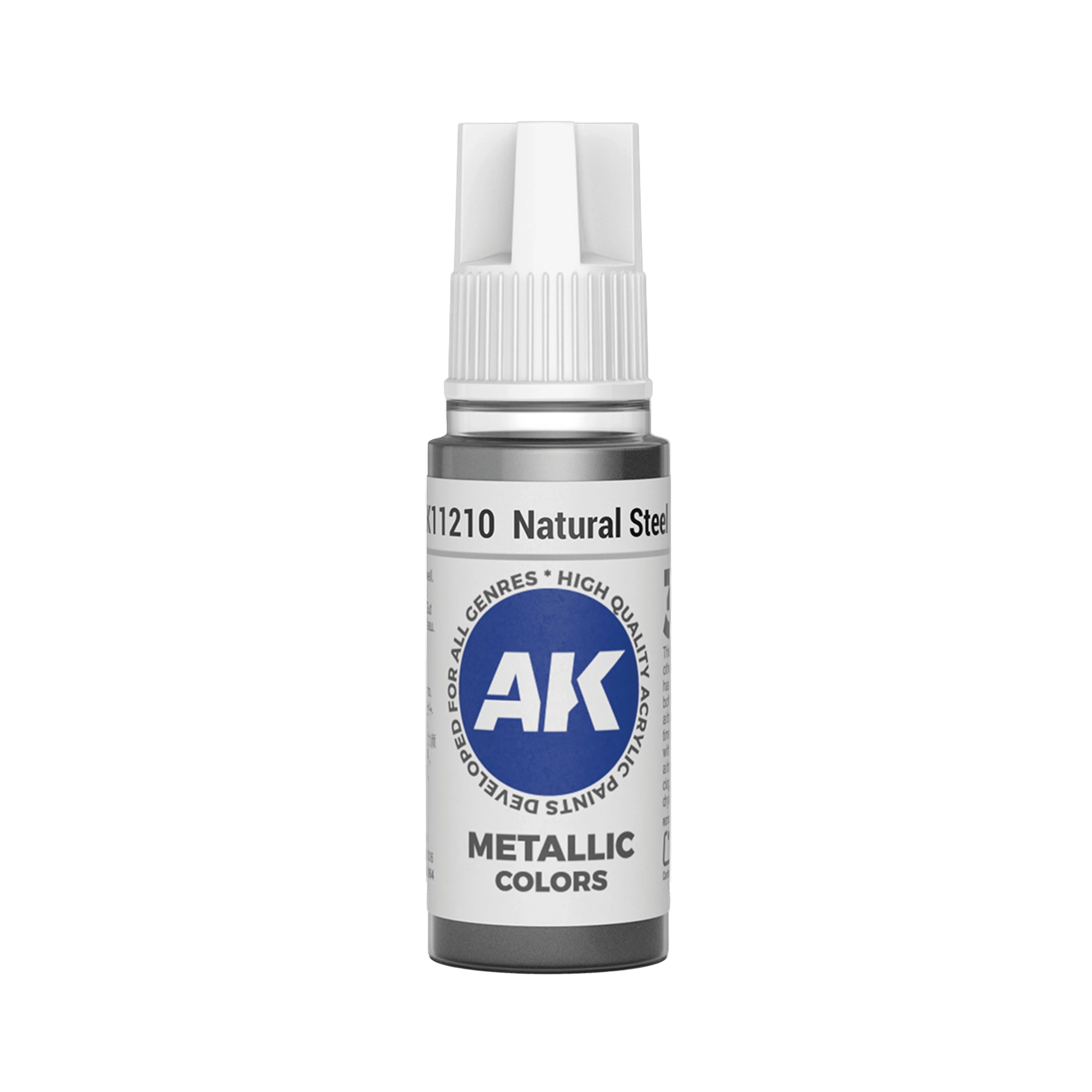 AK Interactive 3G Acrylic Natural Steel 17ml
