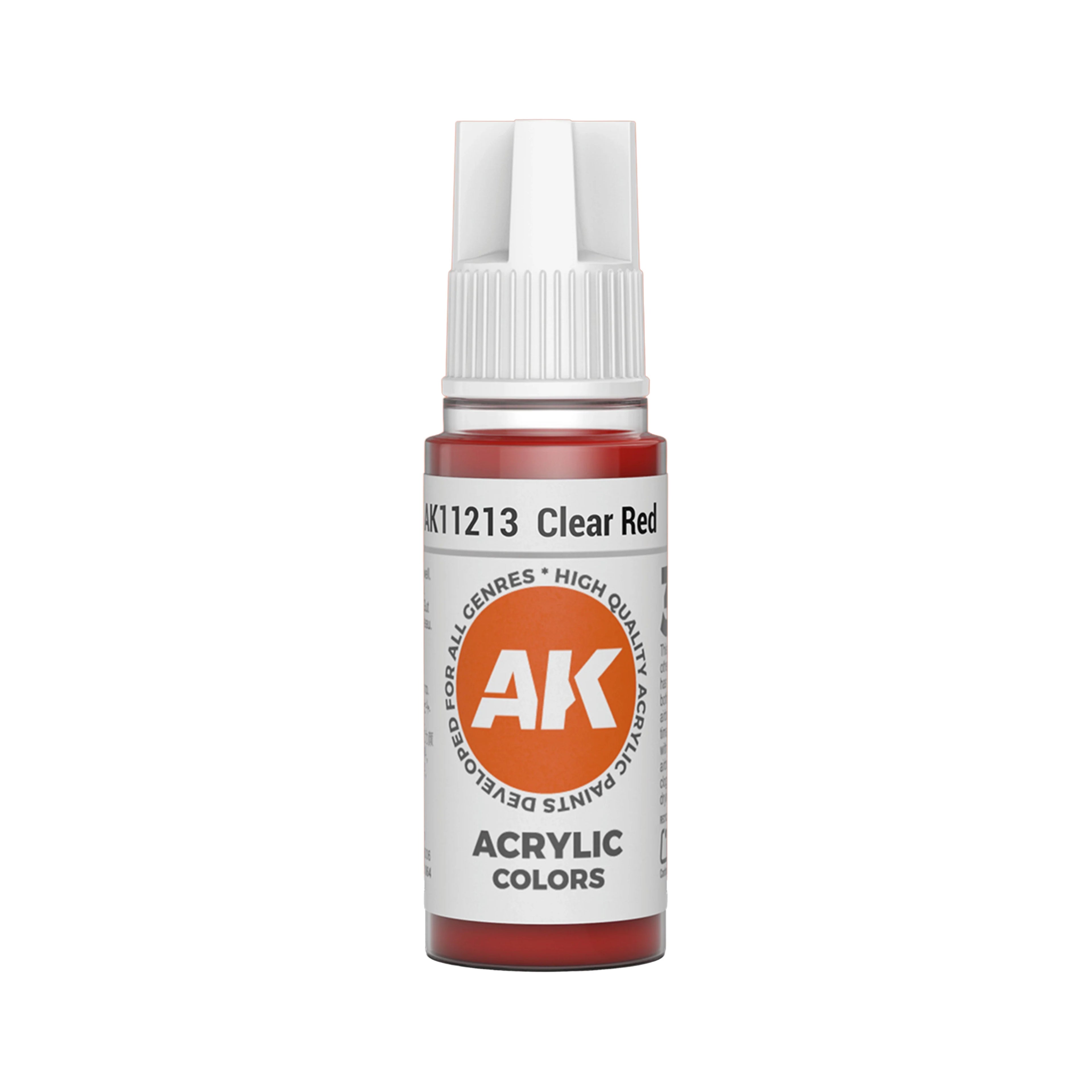 AK Interactive 3G Acrylic Clear Red 17ml