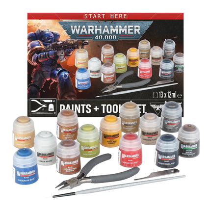Warhammer 40,000: Paints + Tools Set