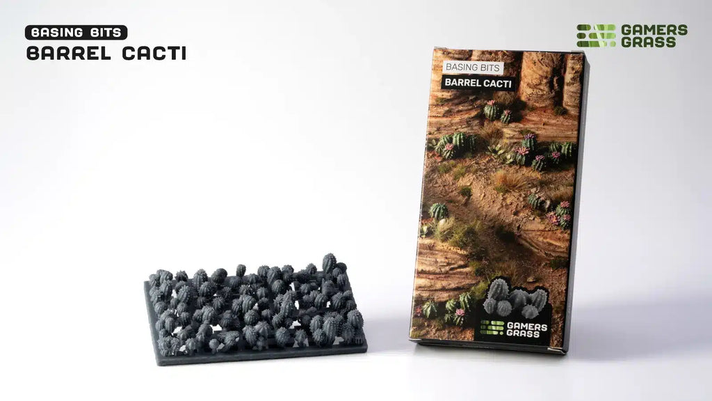 Gamers Grass Basing Bits - Barrel Cacti