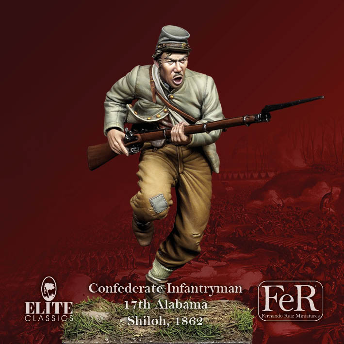 Confederate Infantryman, 17th Alabama, Shiloh, 1862 (view 2)