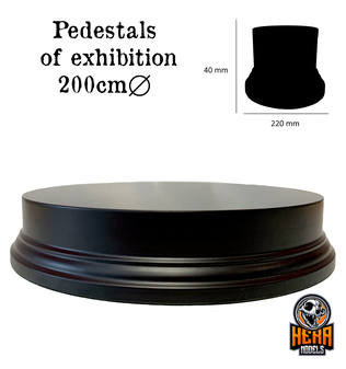 Round Pedestal Plinth, Composite 200mm