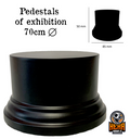 Round Pedestal Plinth, Composite 70mm