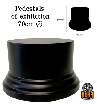 Round Pedestal Plinth, Composite 70mm