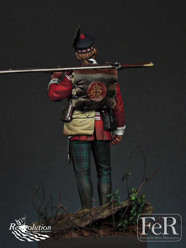 Grenadier 71st Foot, Frasers Highlanders, 1780 (back)