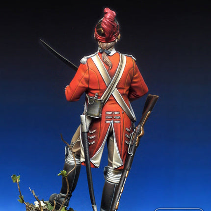 17th British Light Dragoon Trooper, Long Island, 1775 (back)