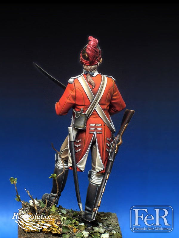 17th British Light Dragoon Trooper, Long Island, 1775 (back)