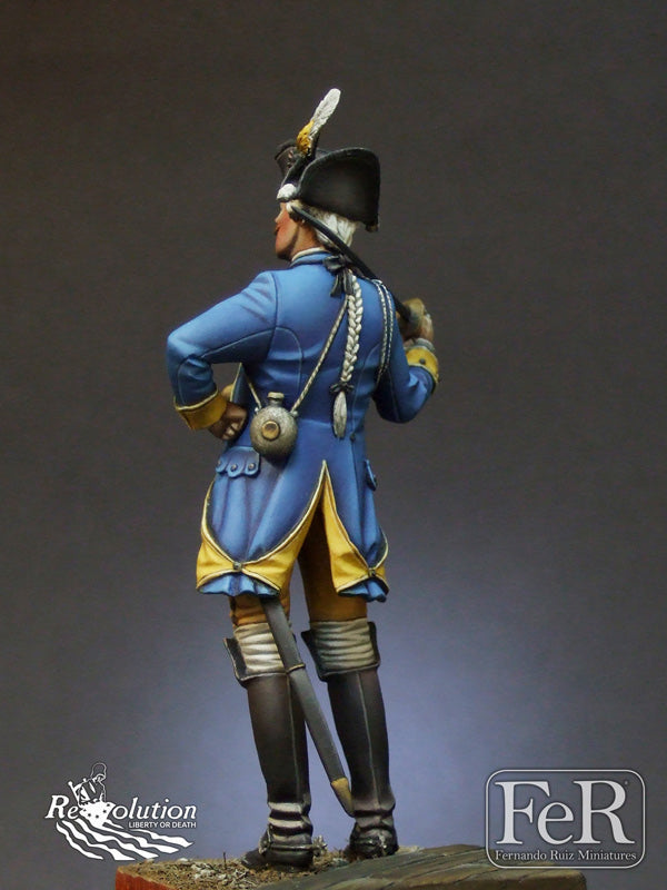 Brunswick Dragoons Cavalry Officer, Saratoga, 1777 (back)