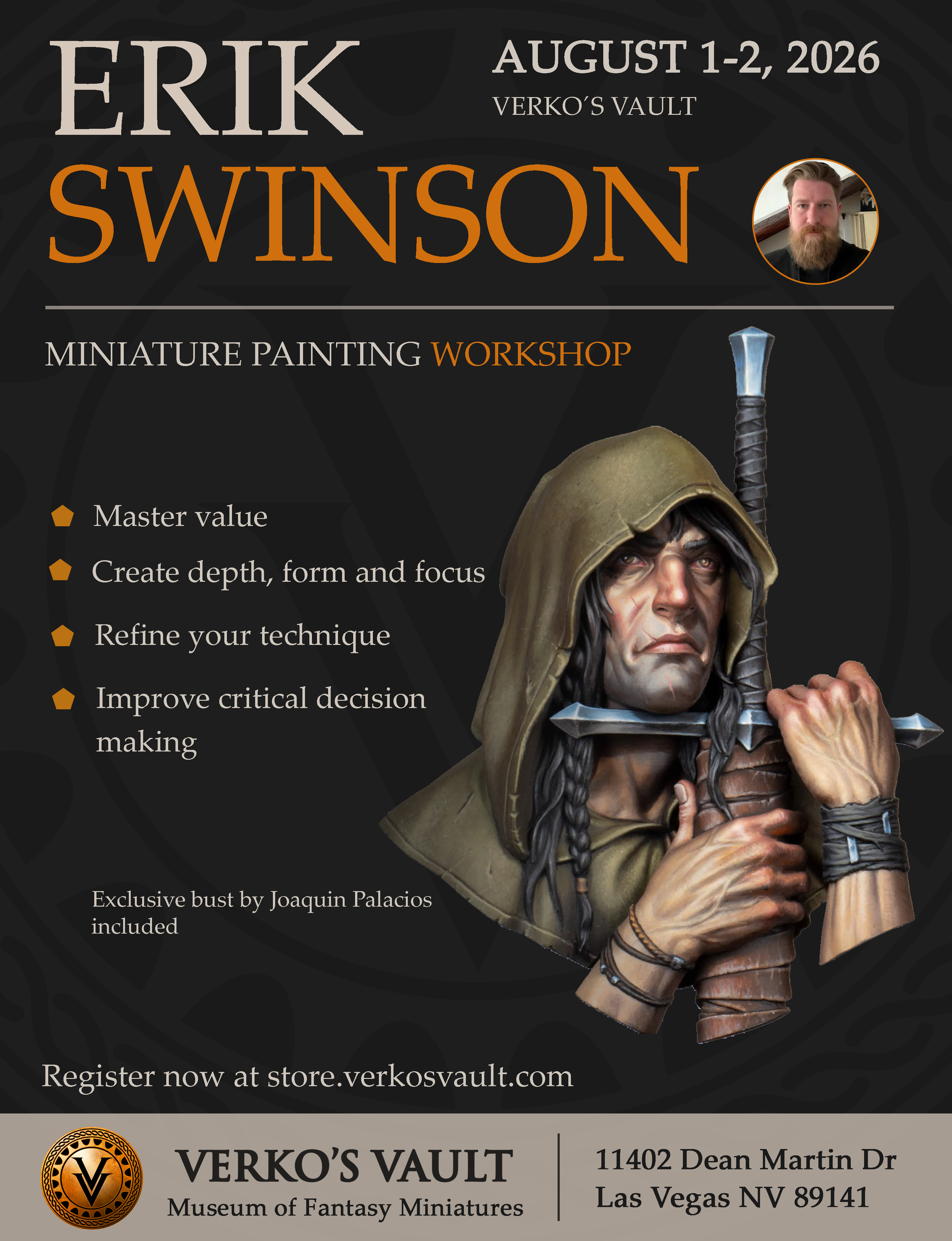 Erik Swinson Workshop August 1-2, 2026