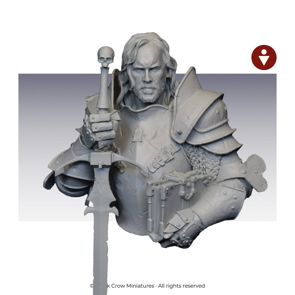 Uther bust by Black Crow Miniatures