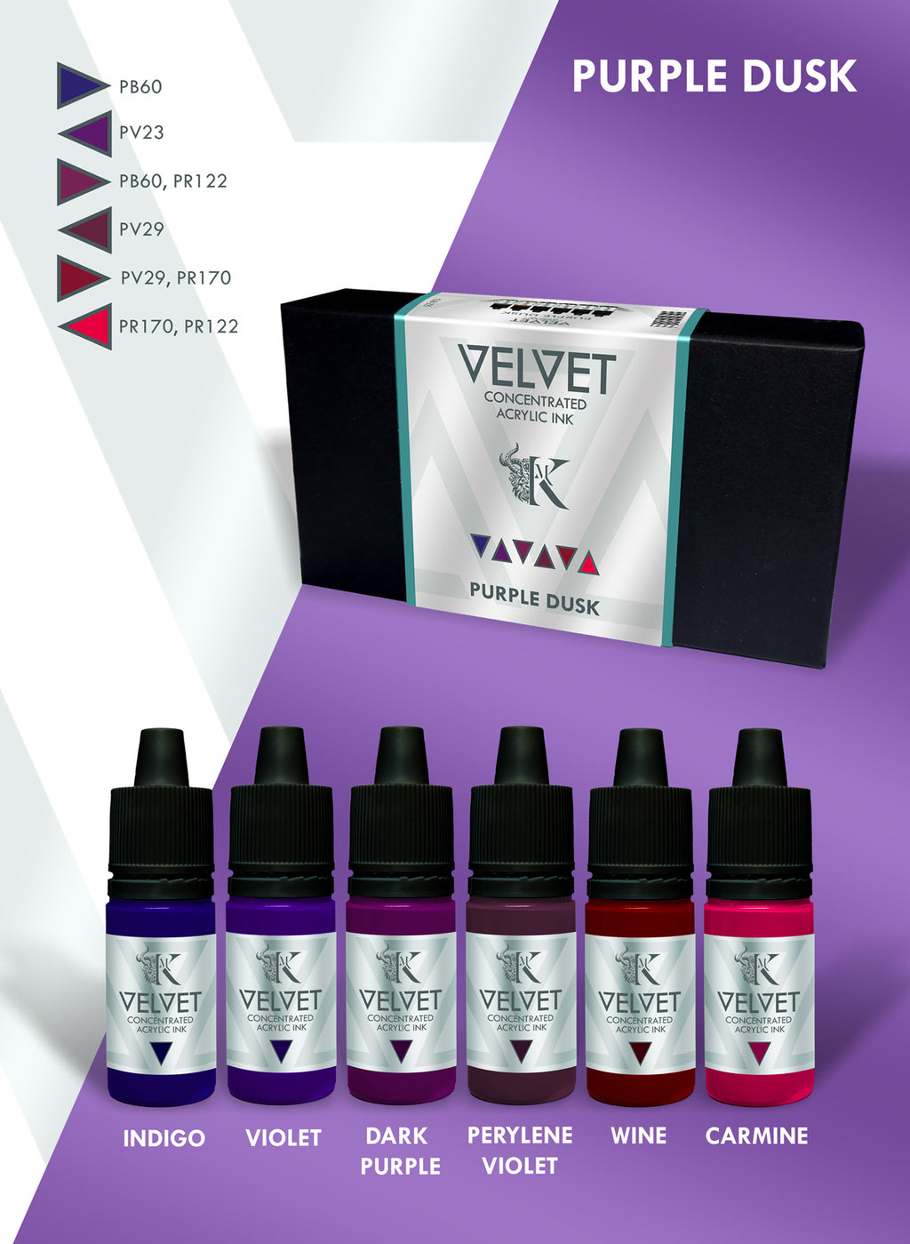 Velvet Inks: Purple Dusk