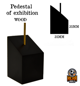 Square Bust Plinth with Pin, Composite 35mm