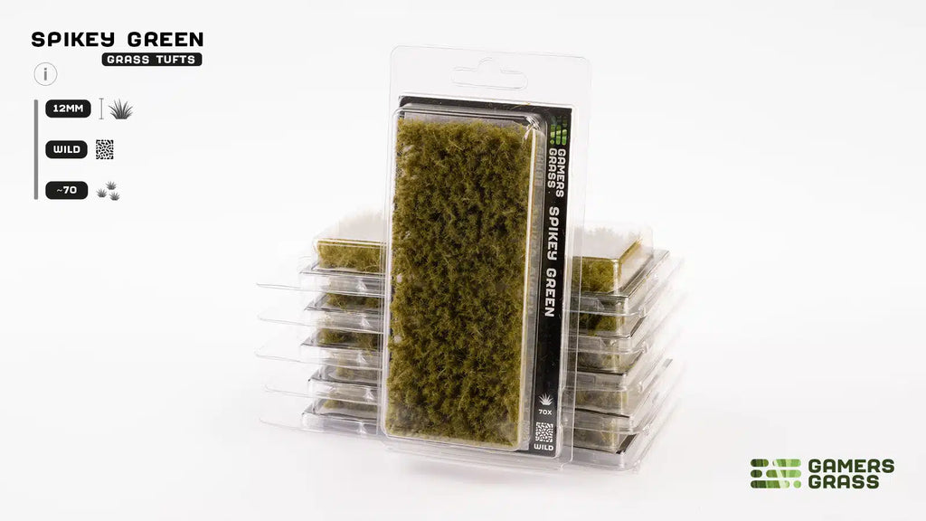 Gamers Grass Spikey Green XL 12mm Tuft - Wild
