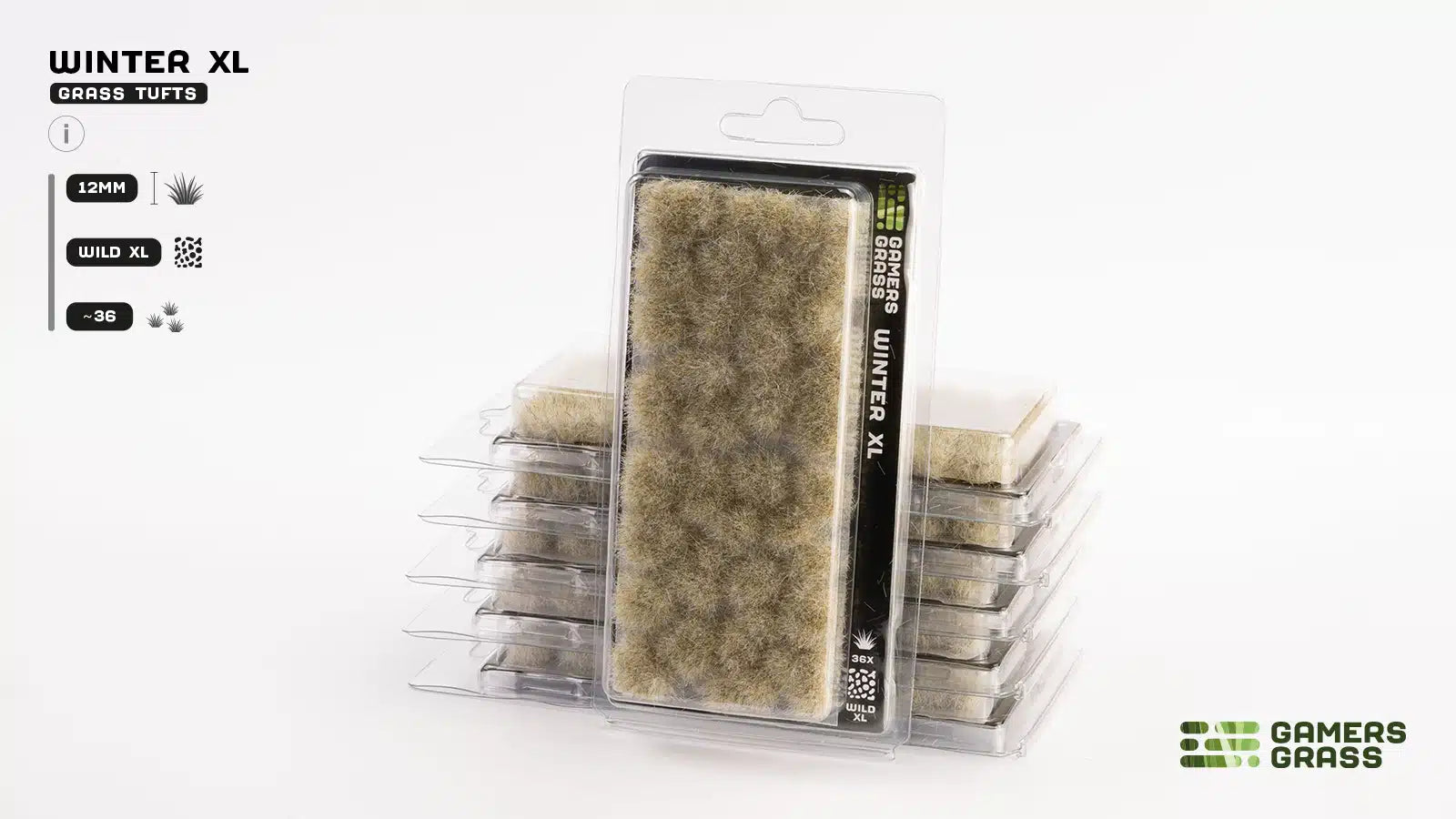 Gamers Grass Winter XL 12mm Tuft - Wild