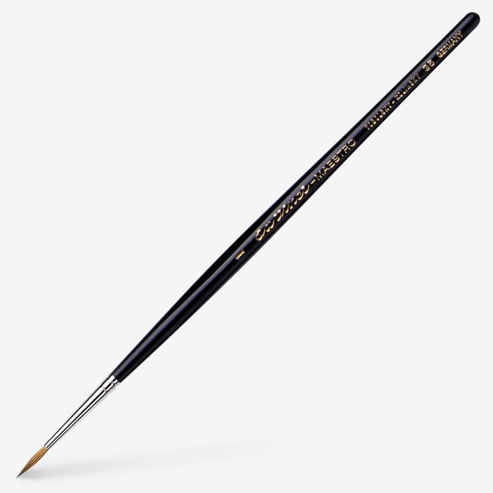 Da Vinci Watercolor Series 35 Maestro Kolinsky Brush - Long Tapered Round, Short Handle