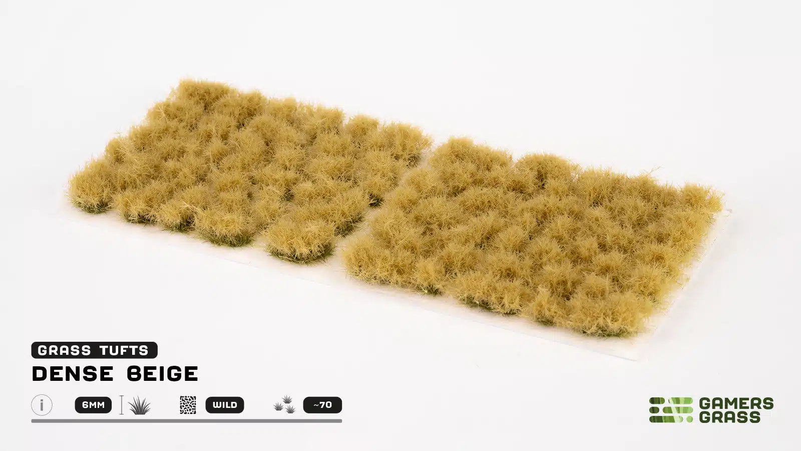 Gamers Grass Dense Beige 6mm Tuft - Wild