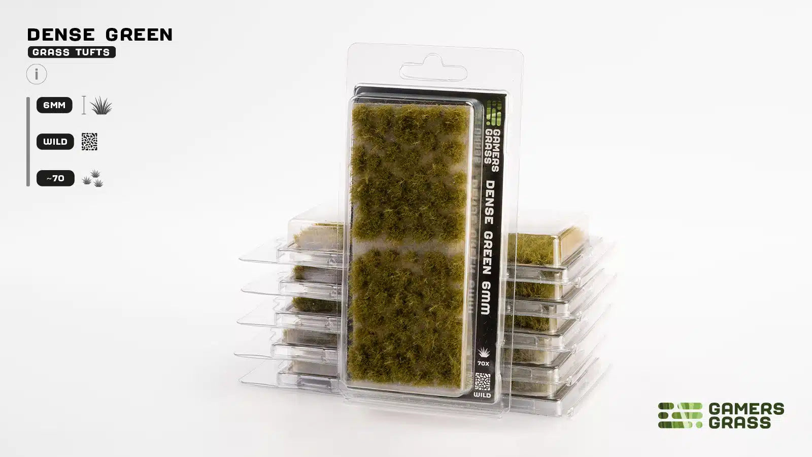 Gamers Grass Dense Green 6mm Tuft - Wild