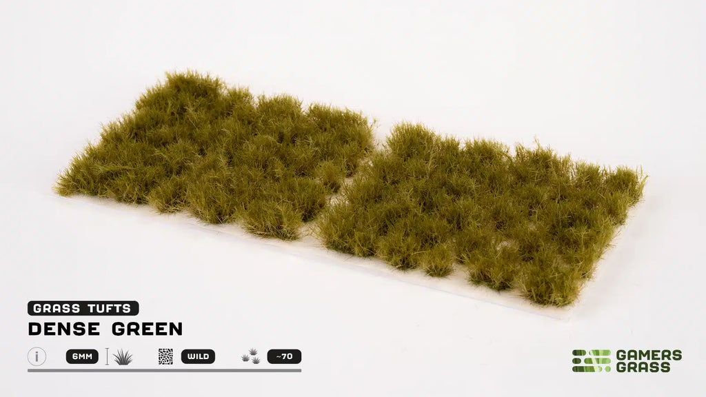 Gamers Grass Dense Green 6mm Tuft - Wild