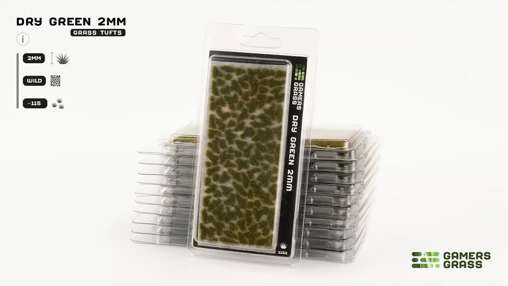 Gamers Grass Dry Green 2mm Tuft
