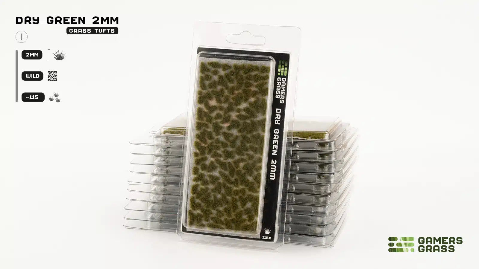 Gamers Grass Dry Green 2mm Tuft